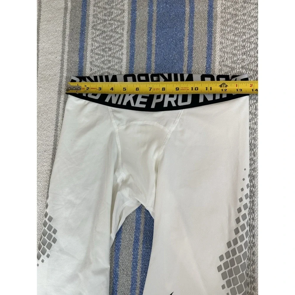 Nike Pro Boys Youth Baseball Slider‎ Shorts White Compression CT2568-100  Medium